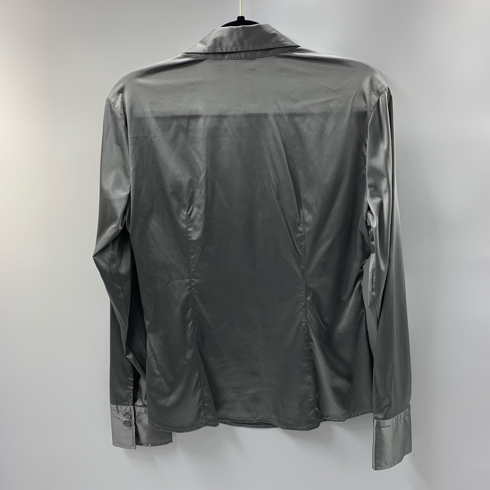 New York & Company Silver Blouse Size 14 - Picture 4 of 5